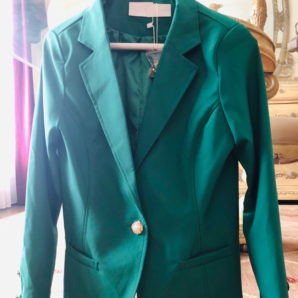 Green Lightweight Blazer or Jacket
